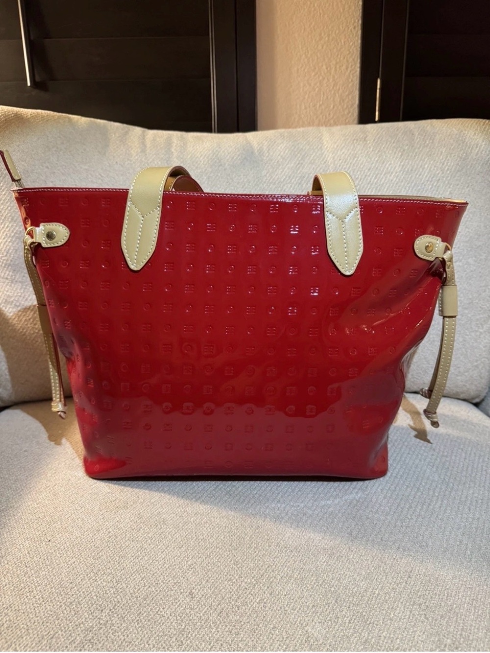 Vintage Arcadia Cherry Red Leather BAG